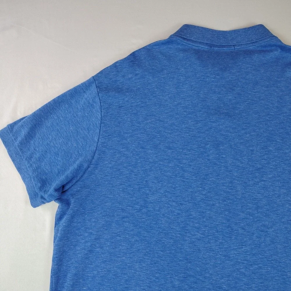 Polo Ralph Lauren Mens 3XB Blue Heather Classic Golf Polo Shirt Big & Tall